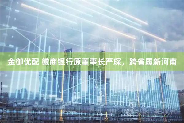 金御优配 徽商银行原董事长严琛，跨省履新河南